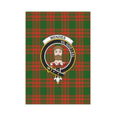 Clan Menzies Green Modern Tartan Crest Garden Flag FH16 Clan Menzies Tartan Today